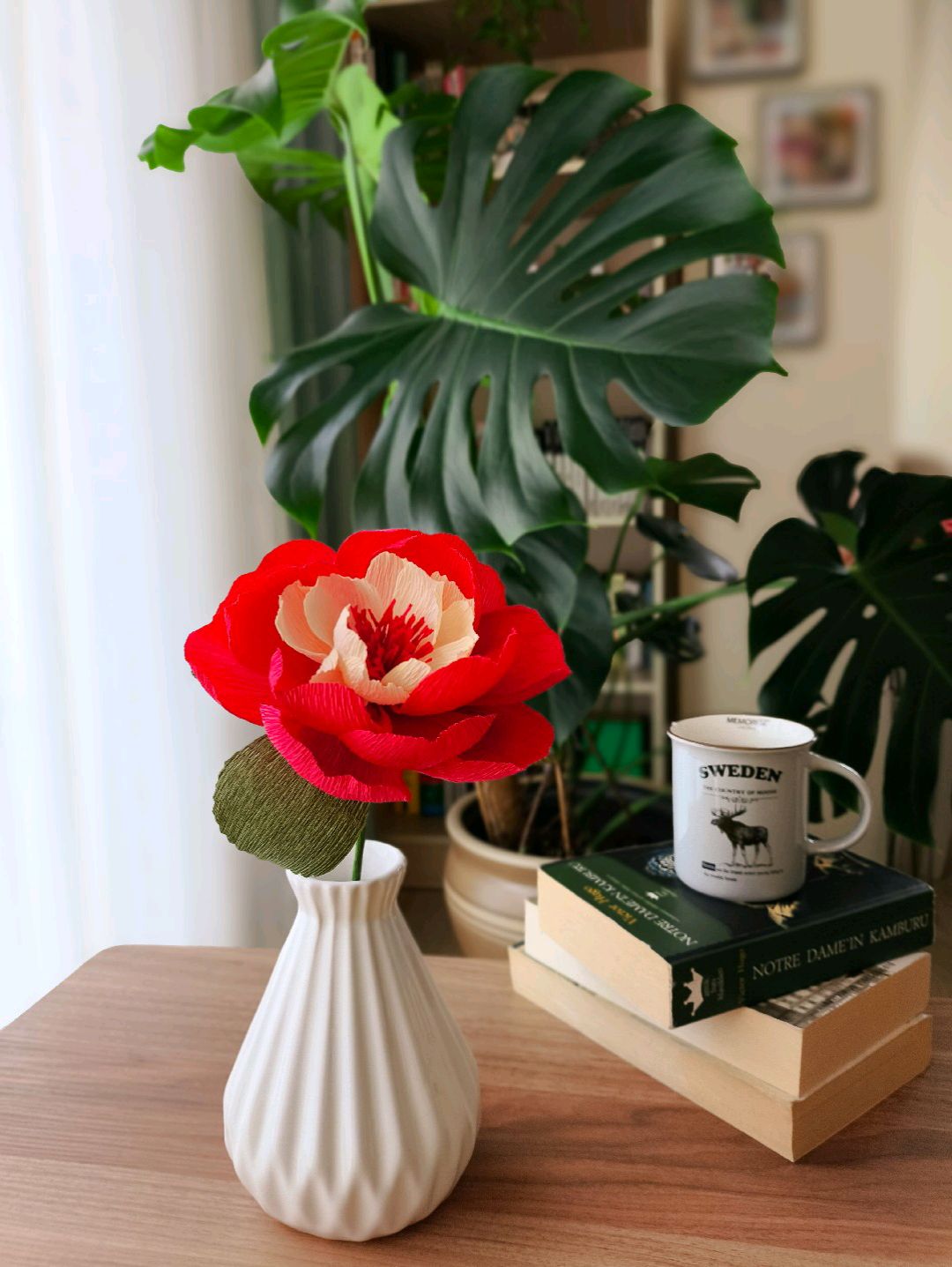 ruby-red-peony-kagit-cicek-sanati-mercan-kirmizisi