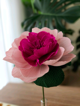 Dream Violet Peony Kağıt Çiçek Sanatı  Mor