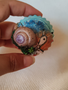 Salyangoz Magnet  Mavi