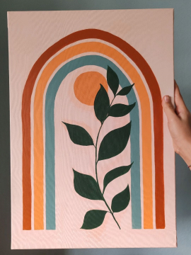 İlea Tarzı Tablo  Bej