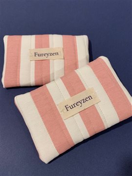 Çizgili Cüzdan Pembe