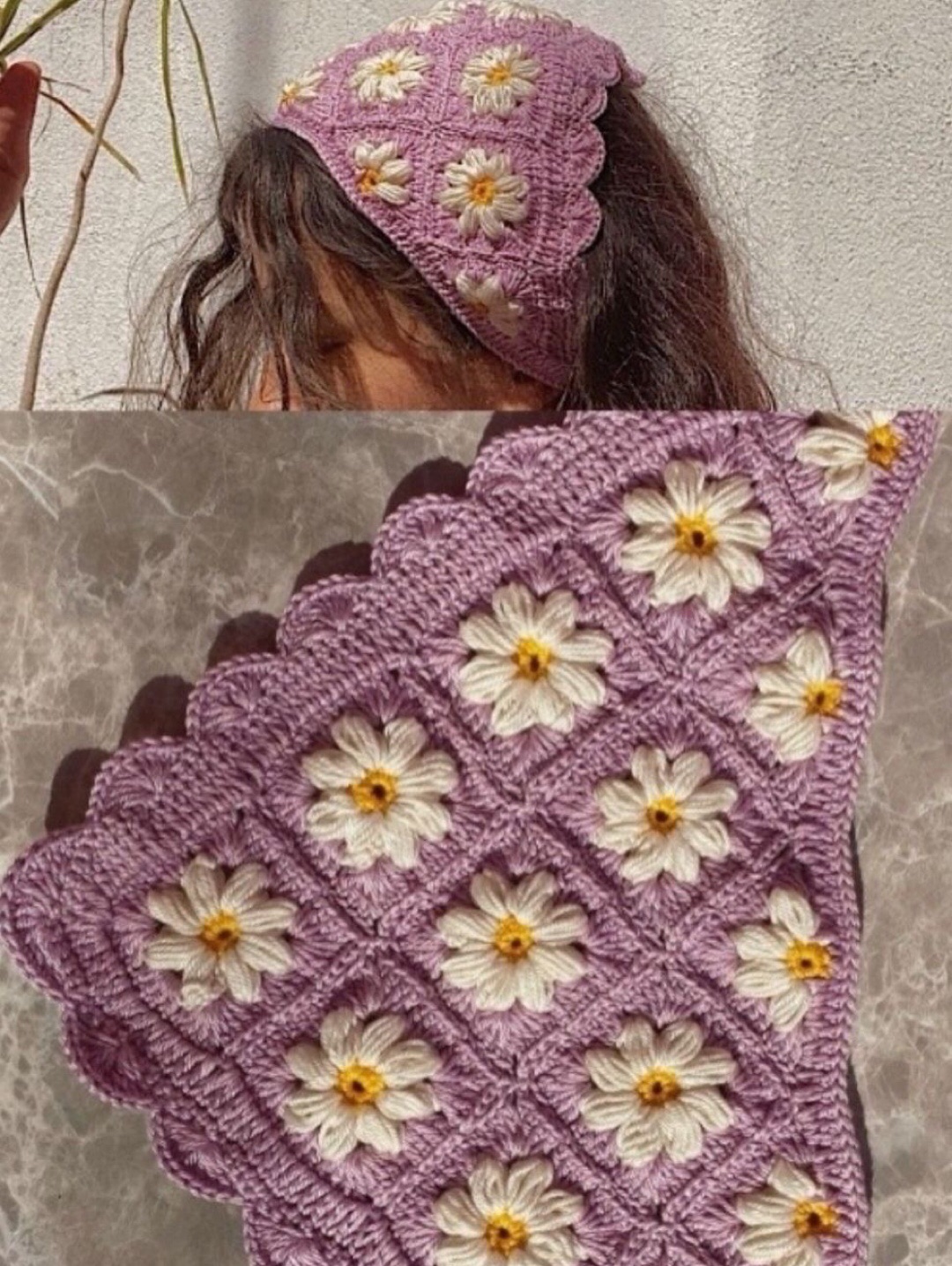 papatya-motif-tasarim-bandana-pembe