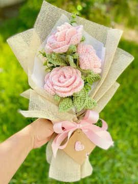 Anneler Günü Gül Buket 4lü Pembe Pembe