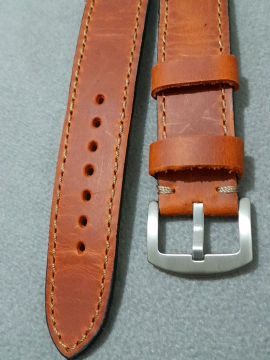 22  Mm Taba Crayz El Yapımı  Deri Kordon  Taba