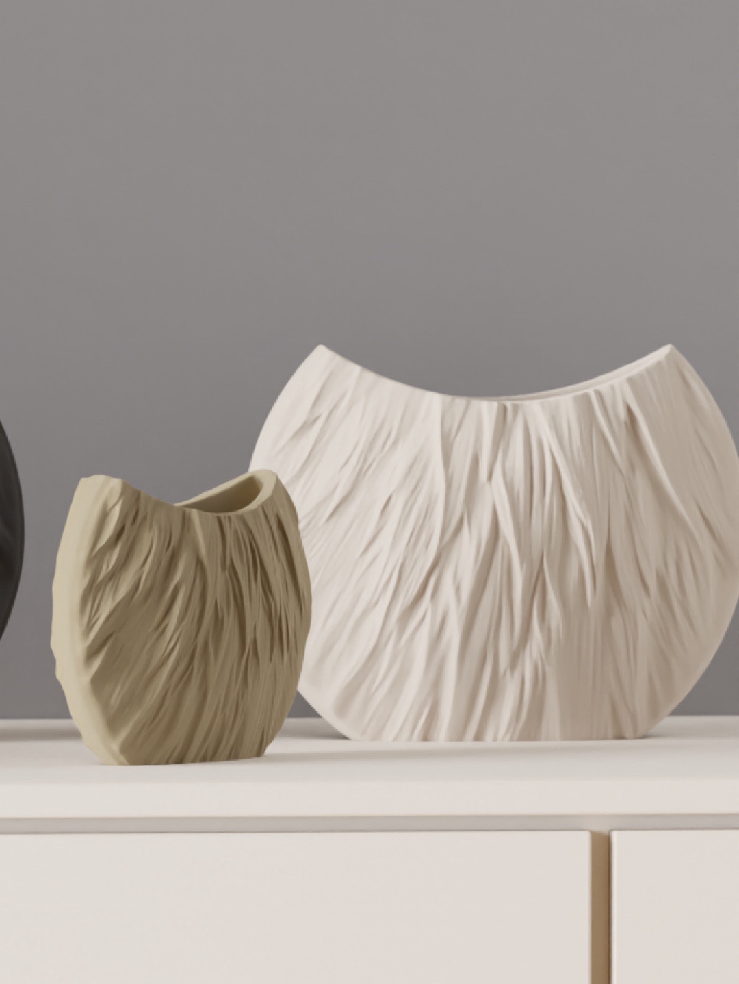 oval-desenli-vazo-3d-beyaz