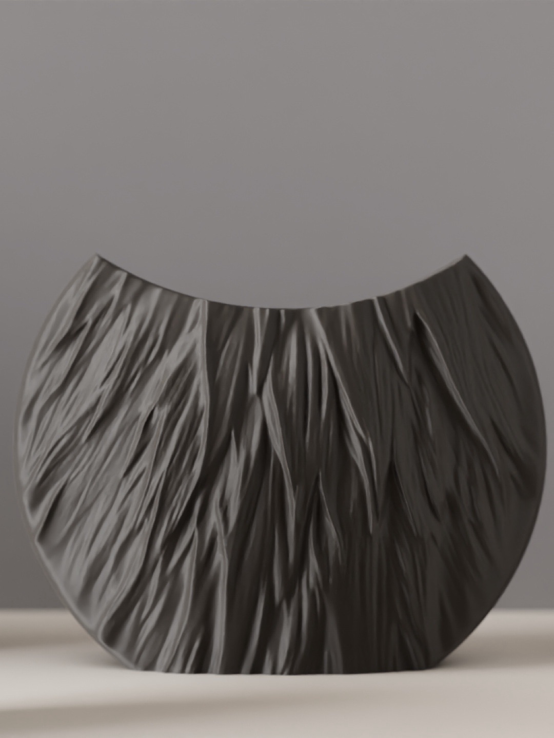 oval-desenli-vazo-3d-gri