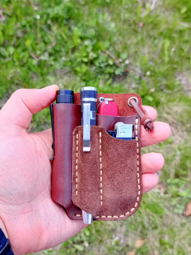 Edc - Multitool Düzenleyici 4 Gözlü Kahverengi