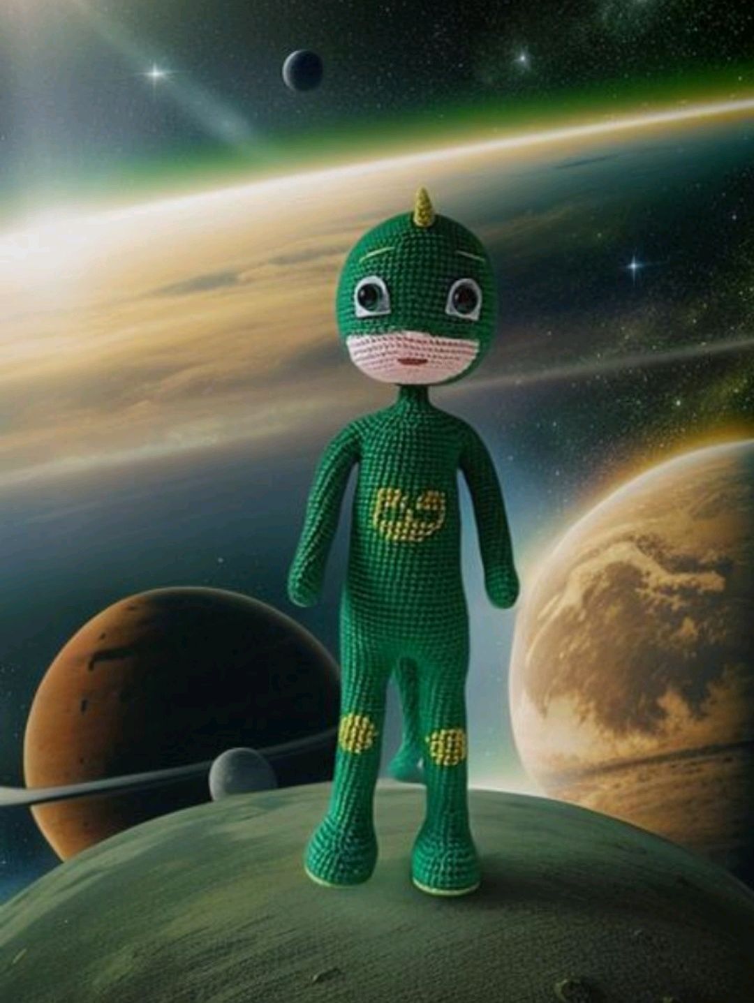 pijamaskeliler-amigurumi-kertenkele-cocuk-yesil