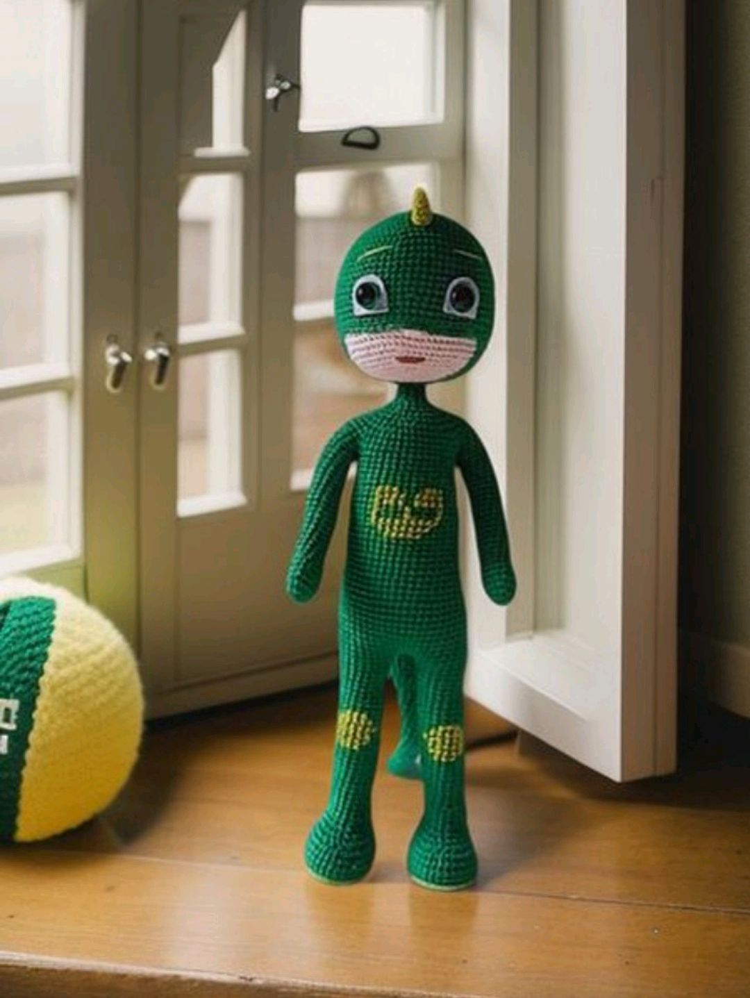pijamaskeliler-amigurumi-kertenkele-cocuk-yesil