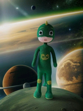 Pijamaskeliler Amigurumi Kertenkele Çocuk Yeşil