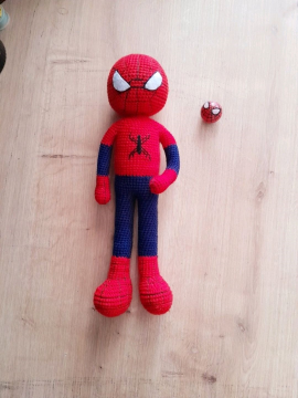 Amigurumi Spiderman Çok Renkli
