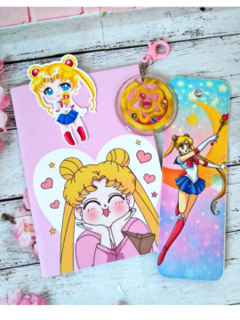 Sailormoon Temalı 4lü Set Çok Renkli