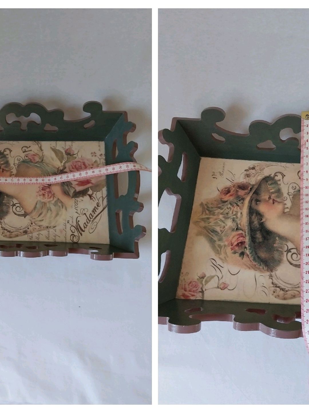 el-yapimi-vintage-tepsi-dekoratif-tablo-madame-cok-renkli