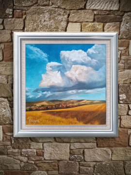 Bulut  35x35 Yağlı Boya 