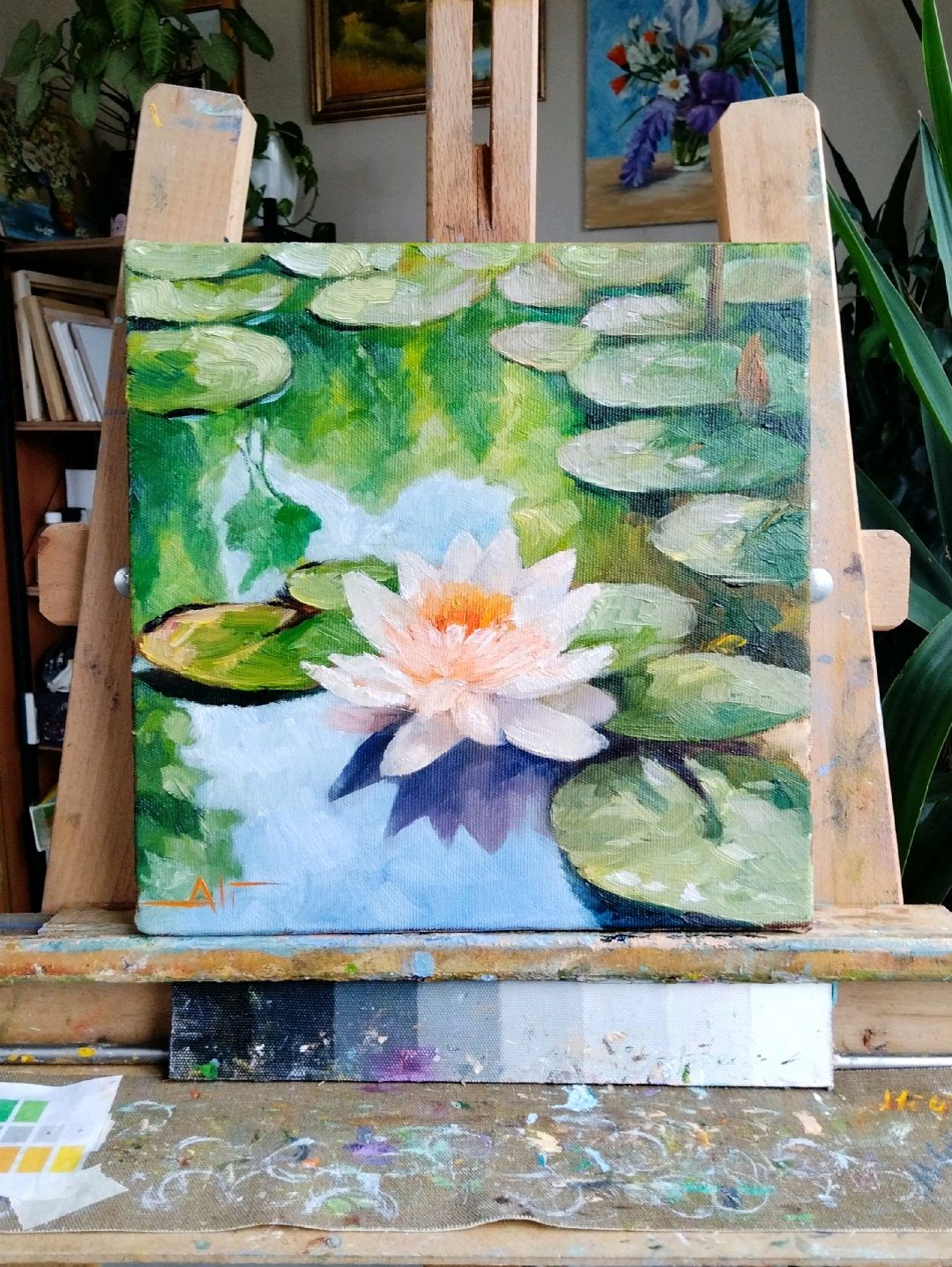 nilufer-25x25-yagli-boya-tablo