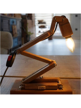 Ahşap Hareketli Okuma Lambası Pixaro Lamp - 007