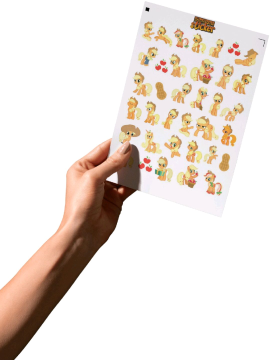 Mu Little Pony Applejack Sticker  Sarı