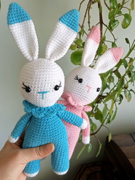 Pembe Ve Mavi Tavşan 