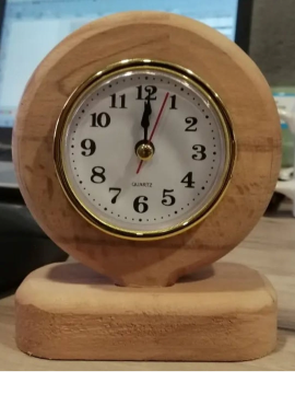 Ceviz Masa Saati  Çok Renkli