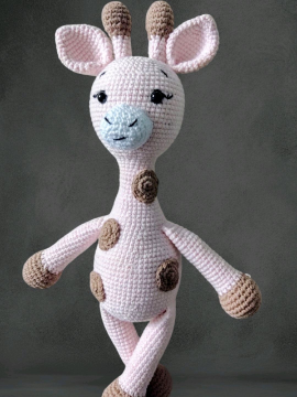 Amigurami Oyuncak Zürafa  Pembe