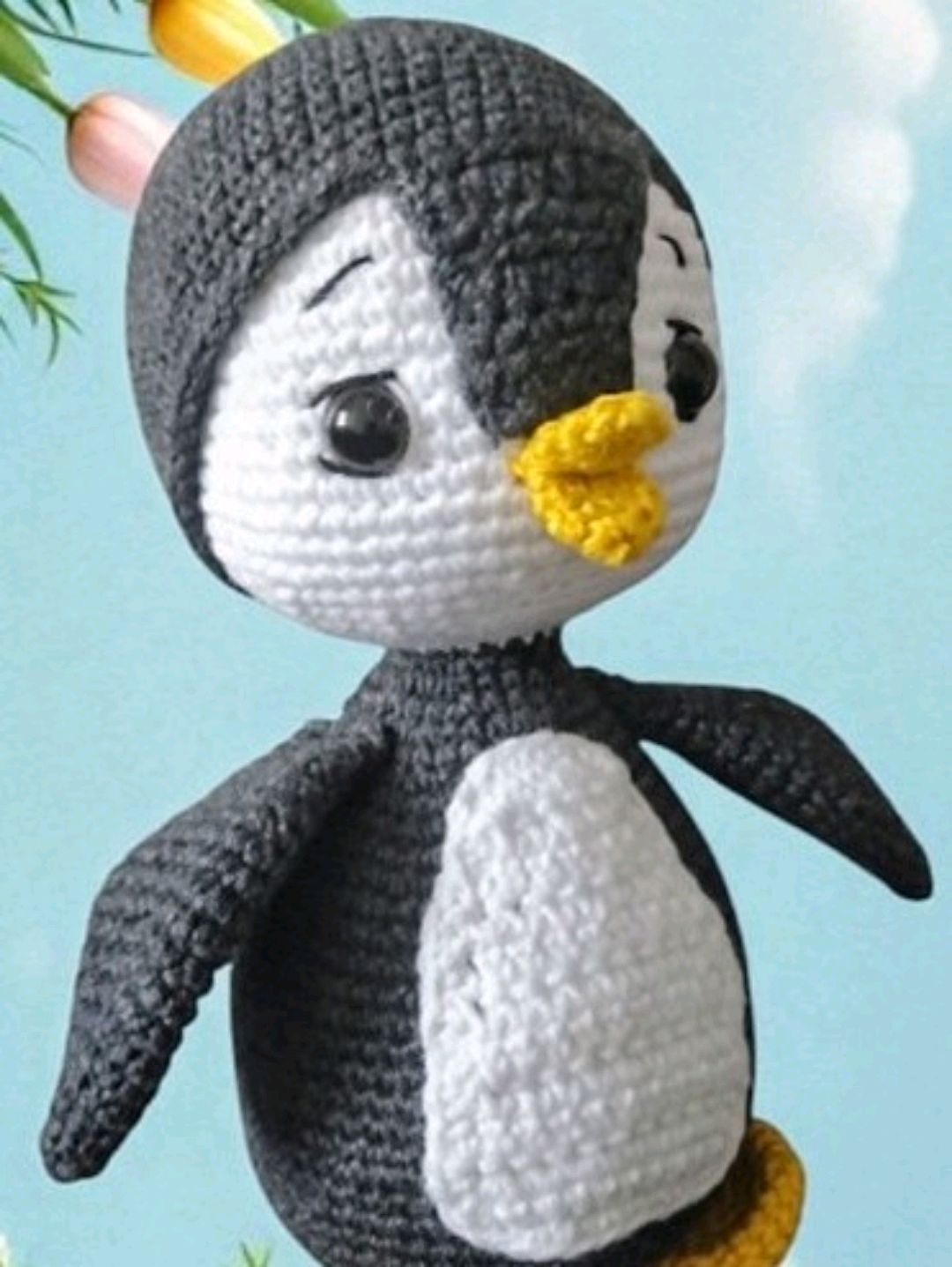 amigurami-sevimli-penguen-gri
