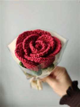 Örgü Gül Tekli Gül  Kırmızı