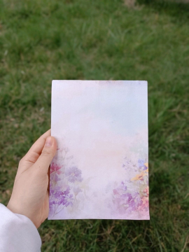 Bahar Çiçekleri Desenli Defter Hediye Günlük Kullanım Notdefteri