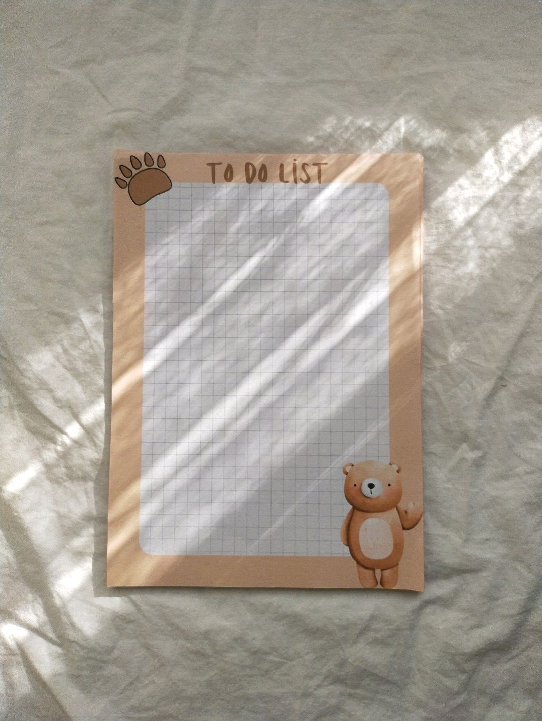 ayicik-desen-a4-tutkalli-defter-to-do-list-ders-notlari-kahverengi